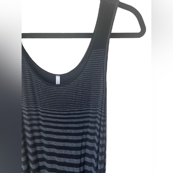 Black Striped Maxi Dress - Picture 2 of 3